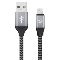 DA8T10BRBK - Cellet Lightning 8 Pin (Apple MFI Certified) 10 ft. (3m) Heavy Duty Nylon Braided USB Charging plus Data Sync Cable - Black