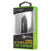 PQC30BK - Quick Charge 3.0 Car Charger, Ultra-Compact USB Car Charger with Quick Charge 3.0 for Smartphones and Tablets (Compatible to QC 1.0 & QC 2.0 Devices) - Black