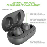 EB600BK - Cellet Wireless Earbuds, Premium V5.3 In-Ear Wireless Earbuds with Charging case, Voice Notifications and Built-in Microphone and Type C USB charging cable Compatible to Wireless Enabled Devices - Black