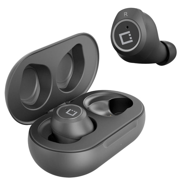 EB600BK - Cellet Wireless Earbuds, Premium V5.3 In-Ear Wireless Earbuds with Charging case, Voice Notifications and Built-in Microphone and Type C USB charging cable Compatible to Wireless Enabled Devices - Black