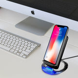 QI300BK - Wireless Charging Pad, Cellet Adjustable Dual Coil Wireless Charging Stand for all Wireless (Qi) Enabled Devices - Black