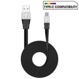 DCA33BK - USB-A to USB-C Cable, CyonGear Tangle-Free Standard 3.2ft (1m) USB-A to USB-C Charging Sync Cable for Google Pixel XL, LG G5, Nexus 5x/6P, LG V20, Motorola Moto Z/Z Force, HTC 10 and more