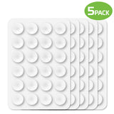 SCUPCL5 - 5 Pack Multipurpose Mini Suction Cup Mat with Strong 3M Adhesive – by Cellet - Clear