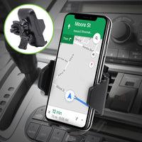 QI600 - 2-in-1 Wireless Charging Air Vent & Dashboard Combo Mount Holder