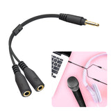 CN35MICHEAD - Male To 2 x 3.5mm Female Headphone Splitter [ Mic + Audio] Combo jack device