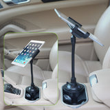 PHC19CN - Heavy Duty Tablet / Smartphone Cup Holder Mount with 360 Degree Rotation by Cellet