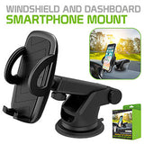 PHD350 - Universal Extendable Telescopic Arm Windshield and Dashboard Smartphone Holder Mount by Cellet