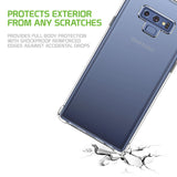 DDDN9- Durable Clear Shockproof Slim Phone Case TPU Material - Galaxy Note 9