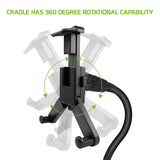 PH670G - Heavy Duty Tablet Mount, Cup Holder Mount with Flexible Gooseneck and 360 Degree Rotation for Tablets by Cellet