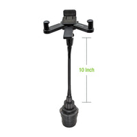 PH670G - Heavy Duty Tablet Mount, Cup Holder Mount with Flexible Gooseneck and 360 Degree Rotation for Tablets by Cellet