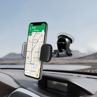 PHD355 - Dashboard & Windshield Phone Holder Mount 270° Rotating Strong Sticky Suction Pad