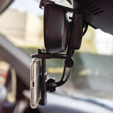 PHMIR2FA -  Cellet Rear-view Mirror Mount, Universal Car Rear-view Mirror Mount with 360 Degree Rotating Cradle and Adjustable Brackets Compatible to Apple iPhone 13/12/11/XS Max, X/XR/XS, 8/8 Plus, 7/7 Plus and Samsung Galaxy Note 10/10 Plus