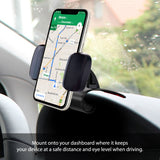 PHD255 - Dashboard Phone Holder Cradle Non Slip Clip Mount Adjustable