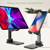 PH60BK - Folding Desktop Smartphone and Tablet Stand, - Black