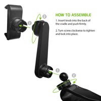 PH710 - Sun Visor Phone Mount, Sun Visor Clip Phone Mount Holder with 360 Degree Rotation Compatible to iPhone 12 Pro Max, 12 Pro, 12, Samsung Galaxy Note 20, 20 Plus and Other 4.7" Devices