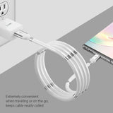 DCACOIL3WT - 3.3ft. (1m) Magnetic USB-C Cable, Magnetic Self Winding USB-C Charging and Data Sync Cable Cellular Phones, Tablets, GPS and other USB-C Enabled Devices – White