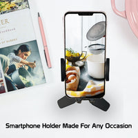 PHW100 - Multi-Functional Desktop Phone Holder Mount Compatible/Replacement for iPhone 14 13 Pro Max Mini 11 Samsung Galaxy S23 Ultra Plus S22 S21 S20 Note 20