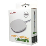 MAGWAL30 - 15 Watt Fast Charging Magnetic Wireless Charger - White