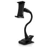 PH500 - Tablet/Smartphone Clip Holder, Tablet/iPad & Smartphone Desktop Mount with Heavy Duty Clip, Adjustable Gooseneck and 360 Degree Rotation Compatible to iPhone 12 Pro Max, 12 Pro, Galaxy S21, S21 Plus, iPad Pro, iPad Mini Nintendo Switch and More