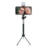 ACPOD6 - Selfie Stick with Attachable Tripod Base, 3 Adjustable Lighting Modes for Live Streams, Videos and Photos Compatible to iPhones and Androids