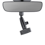 PHMIR4 - Cellet Rear-View Mirror Phone Mount, 360° Rotating Cradle and Adjustable 3 Ball Joints Arm