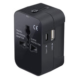 CNUNMC - UL Certified Travel Adapter, Worldwide (US/EU/UK/AU) All-In-One Universal Power Adapter with USB-C and USB-A Charging Ports Compatible to Smartphones, iPads, Tablets, Cameras and more